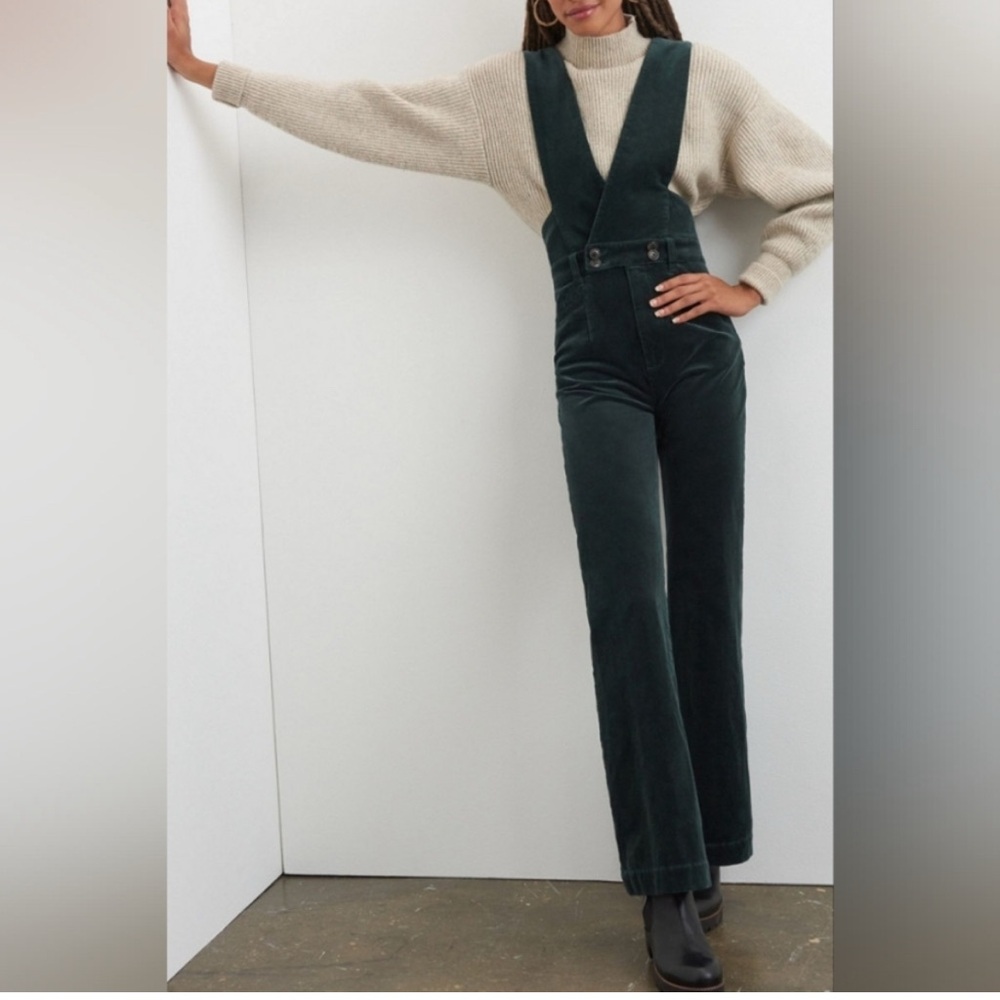 Anthropologie Deep Green Women's Overalls